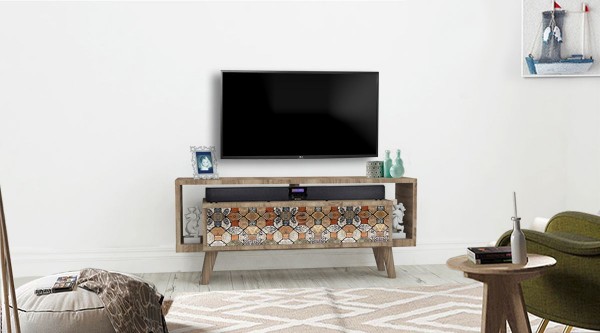 Elegant Tv Sehpası Taş Desen